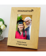 Personalised Graduation 4x6 Oak Finish Photo Frame, Graduation Gift - £8.80 GBP