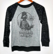 STAR WARS Boys Medium Darth Vader Sweatshirt Black Gray - £12.62 GBP