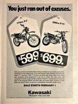 1977 Kawasaki Enduro 175 &amp; 250cc Magazine Print Ad  - £10.35 GBP