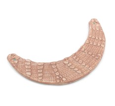 Handmade Ceramic Pink Statement Necklace Pendant For Jewelry Making, Large Lace - £44.73 GBP