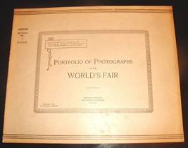 1892 Chicago World&#39;s Fair Portfolio Of Photographs Book #3 Columbia Exposition - £15.97 GBP