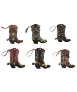 Pack of 6 Lone Star Lace Cross Turquoise Western Cowboy Cowgirl Boot Wal... - £36.07 GBP