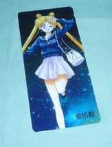 Sailor moon bookmark card sailormoon anime usagi blue purple clothes - £5.51 GBP