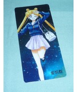 Sailor moon bookmark card sailormoon anime usagi blue purple clothes - $7.00