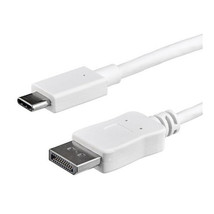 Startech CDP2DPMM1MW Usb C To Displayport 1.2 Cable W/4K 60HZ/HBR2/5.1 AUDIO/HDC - £33.53 GBP