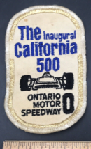 VTG 1970 Inaugural California 500 at Ontario Motor Speedway Patch 2.75&quot; x 4.5&quot; - £7.44 GBP