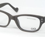OGI Innovation 7139 152 Gebürstet Braunes Holz Brille 51-18-145mm Japan - $96.03