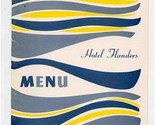 Hotel Flanders Breakfast Menu West 47th Street in New York City 1959 - £14.03 GBP
