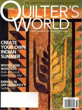 Quilter&#39;s World October 2010 Bol. 32, No. 5 Single Issue Magazine - $8.59