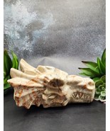 XXL Chocolate Agate Dragon Skull, Statement Piece, Crystal Dragon Head,  - £125.57 GBP