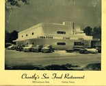 Chantly&#39;s Sea Food Restaurant Menu Lemmon Ave Dallas Texas 1950&#39;s Fried ... - $148.35