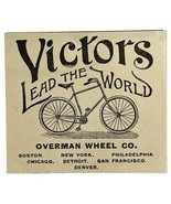 Victors Bicycles 1894 Advertisement Victorian Overman Bike Lead World #4... - $19.99