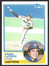 Houston Astros Frank LaCorte 1983 Topps #14 nr mt ! - £0.39 GBP