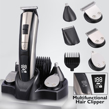 Mens Hair Clippers T-Blade Trimmer Kit Cordless 5 In 1 Shaver Beard Barb... - $63.86
