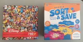 Disney 750-Piece Puzzle Featuring Disney Pins Bonus Sort &amp; Save Oganizer - €13,02 EUR