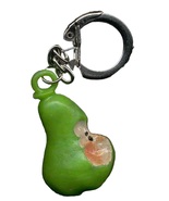 PEAR KEYCHAIN-Vintage Fruit Food Charm Funky Novelty Jewelry-BIG - $92.77 MXN