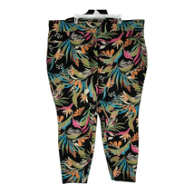 Terra &amp; Sky Women&#39;s Plus Size Floral Print Skinny Mid-Rise Jeggings Size 3X - £20.56 GBP