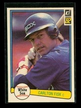 Vintage 1982 Donruss Baseball Trading Card #495 Carlton Fisk Chicago White Sox - £6.72 GBP
