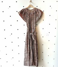 4 - Ulla Johnson Cheetah Print Short Sleeve Tie Waist Coralie Jumpsuit 1022SW - £136.82 GBP