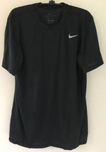 The Nike Tee Dri-Fit Quick Dry Travel Polyester Black Athletic T Shirt M... - $19.99