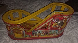 Vintage J. Chein #275 Tin Litho Wind Up Roller Coaster No Cars - $168.29