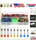 Complete Fishing Accessory Kit - 200 Pcs Stainless Steel Connectors with... - $385.08 MXN