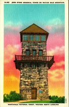 John Byrne Memorial Tower Mantahala Forest North Carolina NC Linen Postcard S22 - £3.16 GBP