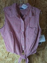 Erika &amp; Co button up plaid top medium size - $15.84
