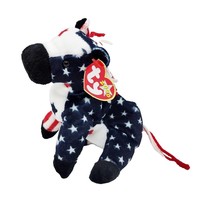 TY Beanie Baby Born July 4th 2000 Lefty Beanbag Plush Animal With/ Tag - $166.60 MXN