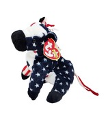 TY Beanie Baby Born July 4th 2000 Lefty Beanbag Plush Animal With/ Tag - $8.90