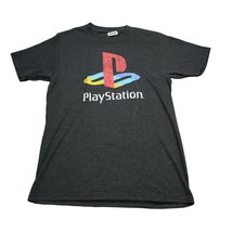 PlayStation Shirt Mens Small S Gray Blue Red Video Game PS Graphic Tee Win PS1 - £18.14 GBP