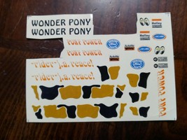 AMT 1971 Ford Pinto Wonder Pony 1/25 T115 Vintage Kit Drag Car - DECALS ... - £25.48 GBP