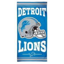 NFL Detroit Lions Vertical Helmet Center Beach Towel 30&quot;x60&quot; - £20.74 GBP