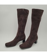 New Vegan Franco Sarto Women&#39;s Katherine Knee High Riding Boots Dark Bro... - €42,61 EUR