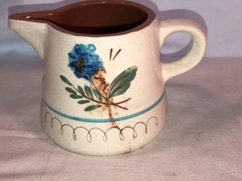 Two Pieces of Stangl Pottery  Blue Daisy Creamer and Cereal Bowl Mint - £15.68 GBP