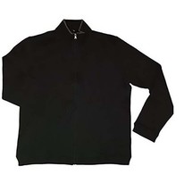 Hathaway Men&#39;s Full Zip Mock Neck  Sweatshirt, BLACK, XXL - £12.68 GBP