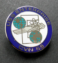 US NAVY USS ENTERPRISE AIRCRAFT CARRIER LAPEL PIN BADGE 1 INCH - £4.43 GBP