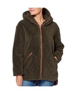 KOOLABURRA by UGG sherpa teddy coat with hood in dark green size medium ... - $86.11