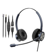 MAIRDI® M809 Call Center Headset With Mic - Dual Ear Blue Quick Disconnect - $27.04 CAD