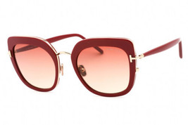 TOM FORD FT0945 66T Shiny Red / Gradient Bordeaux 55-- Sunglasses New Authentic - £128.82 GBP
