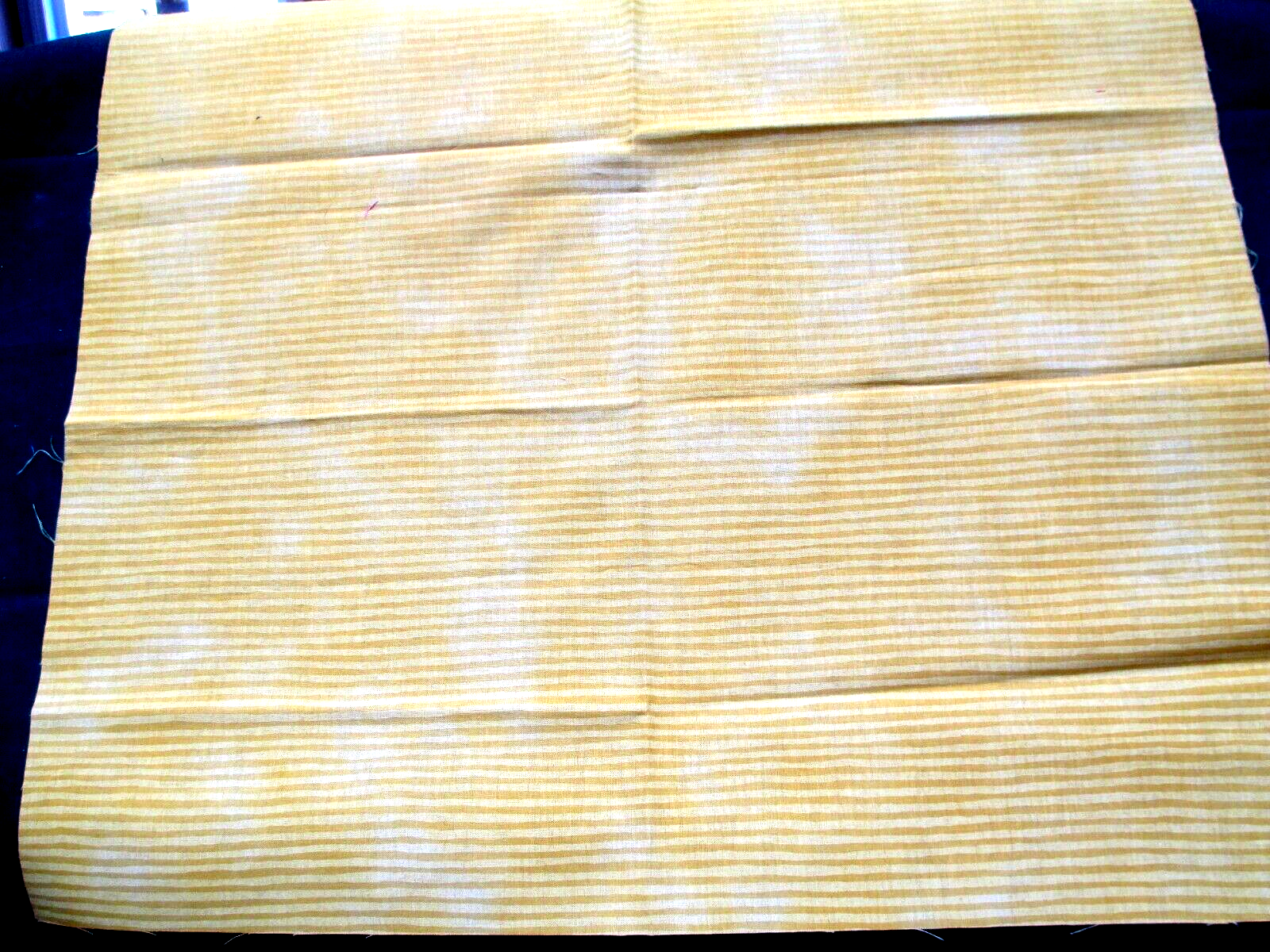 Primary image for Fabric NEW Concord Bright Yellow Stripe to Quilt Sew Craft $1.95
