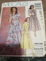 Vtg 1990s McCall&#39;s Pattern 5977 Misses&#39; Dress With Bow Size 8-12 Uncut - £5.67 GBP
