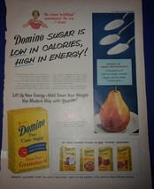 Domino Pure Sugar Magazine Print Advertisement 1956  - $6.83 CAD