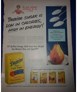 Domino Pure Sugar Magazine Print Advertisement 1956  - €4,33 EUR