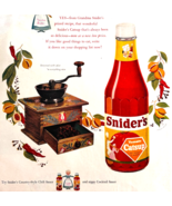 1953 Snider&#39;s Ketchup Advertisement Vintage Antique Condiment Chili Sauc... - €25,85 EUR