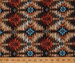 Cotton Southwestern Tucson Tribal Cotton Fabric Print by the Yard D462.58 - £10.32 GBP