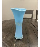 Fenton Glass Early Persian Blue Opaline Banded Laurel Vase 8” - £62.89 GBP