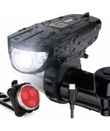 USB Rechargeable Bike Light Set Super Bright Front &amp; Back Universal Wate... - £11.76 GBP
