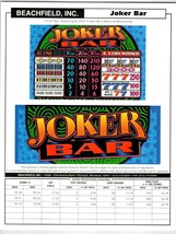 Joker Bar 2nd Shot Slot Machine FLYER Casino Arcade Vintage Gaming Promo... - $22.50