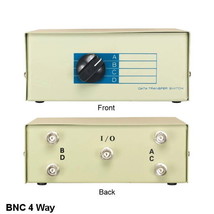 Kentek BNC Manual Data Switch 4 Way Rotary Dail Type Coaxial Display CCT... - $53.02